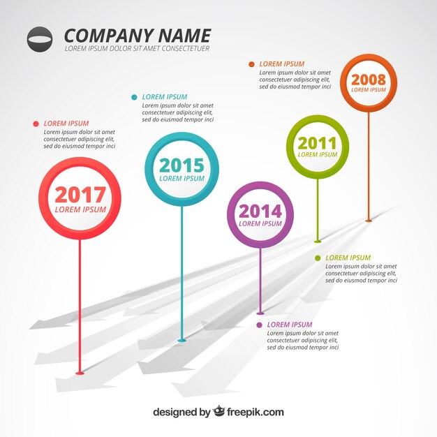 Rounded infographic design