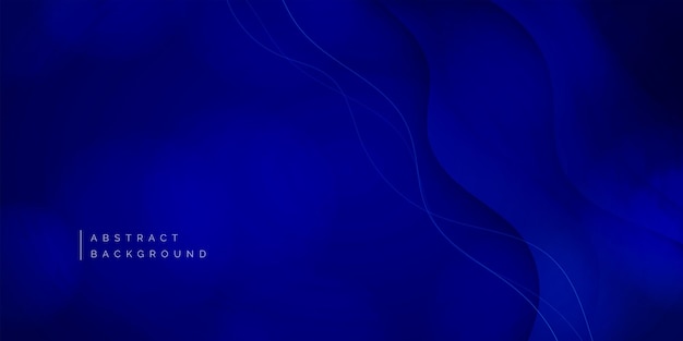 royal blue business abstract banner background with fluid gradient wavy shapes vector design post