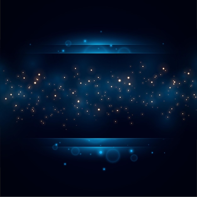 Royal blue golden sparkles background design