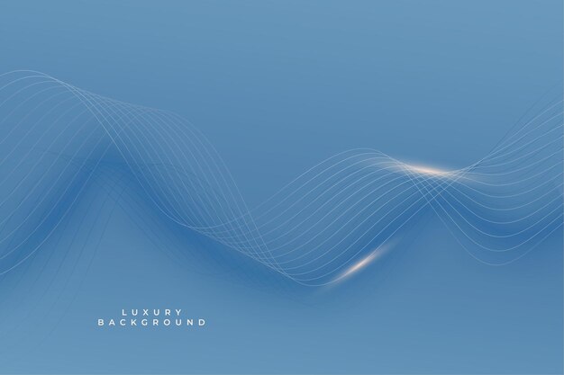 Royal blue premium background with shiny smooth lines