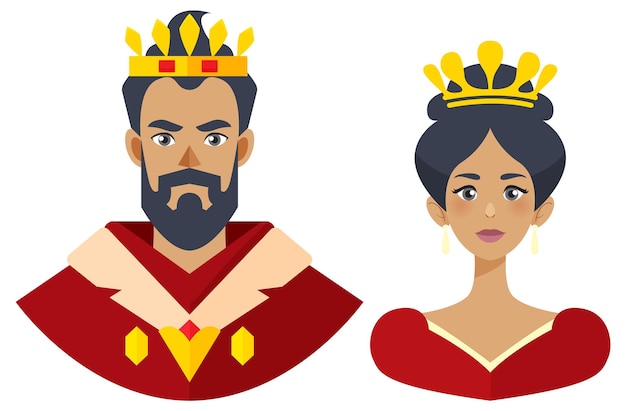 Royal King and Queen Portrait