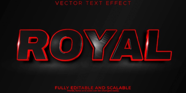 Royal text effect editable elegant and sport text style