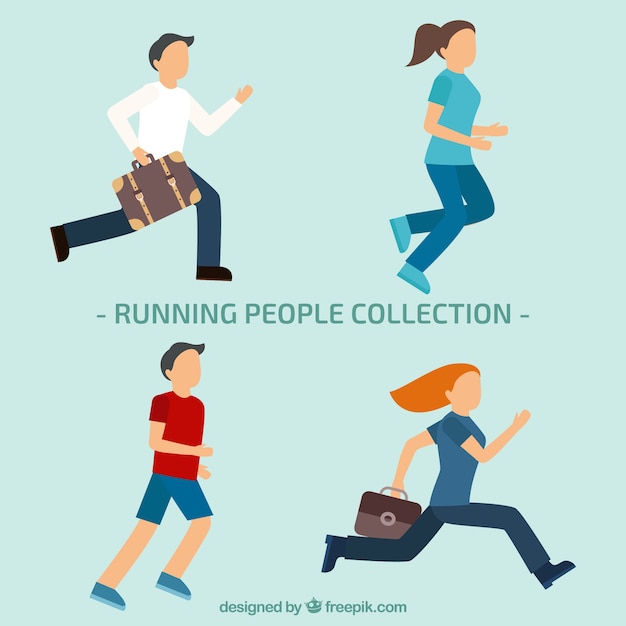 Running people collection