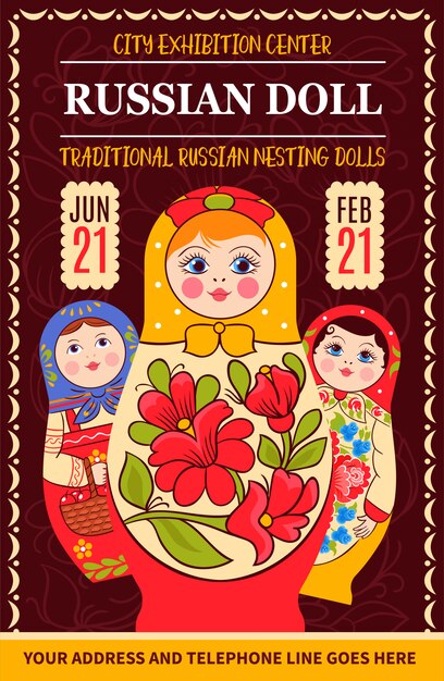 Russian Dolls Exhibition Poster