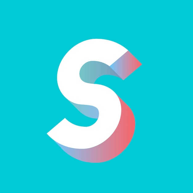 Free vector s letter