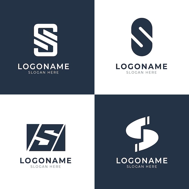 Free Vector s logo template collection