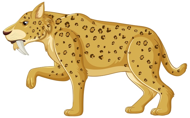 Free Vector saber toothed cat vector