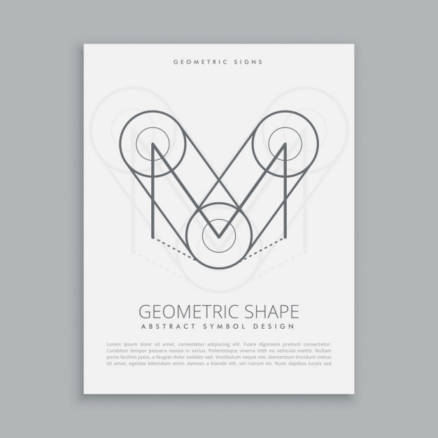 Free Vector sacred circles and lines poster