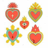 Free vector sacred heart collection