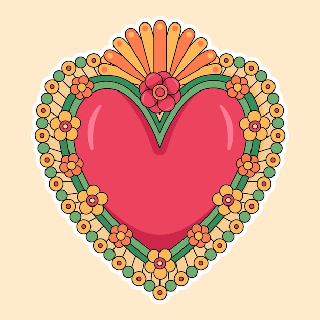 Free vector sacred heart concept illustration