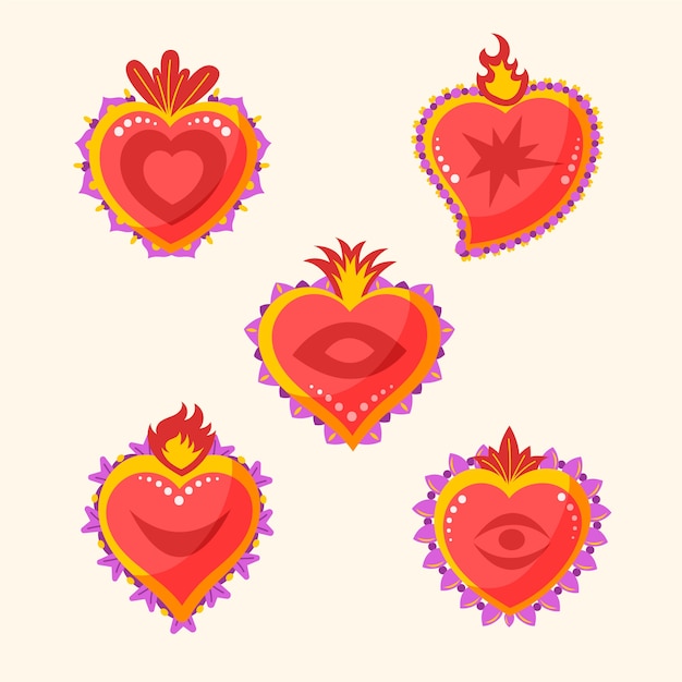 Free Vector sacred heart illustration style