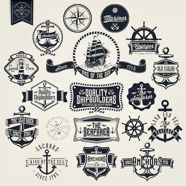 Sailing badges collection