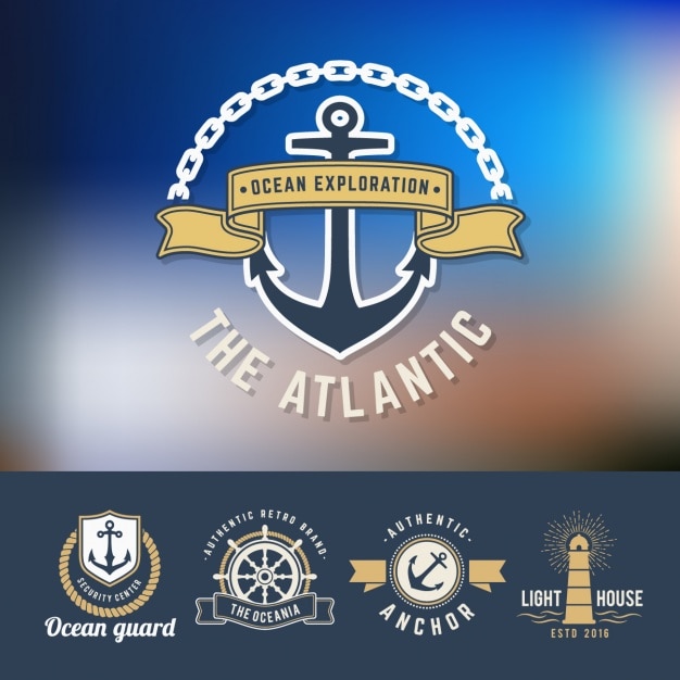 Free Vector sailing logos collection