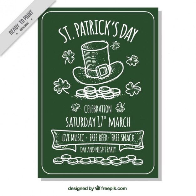 Saint patrick's party brochure