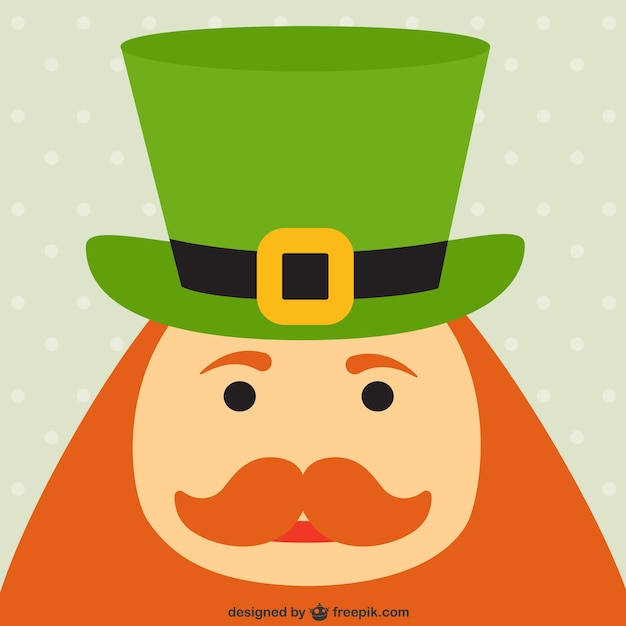 Free vector saint patricks day character