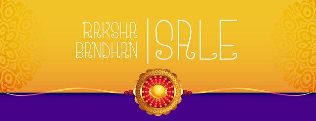 Sale banner for raksha bandhan design