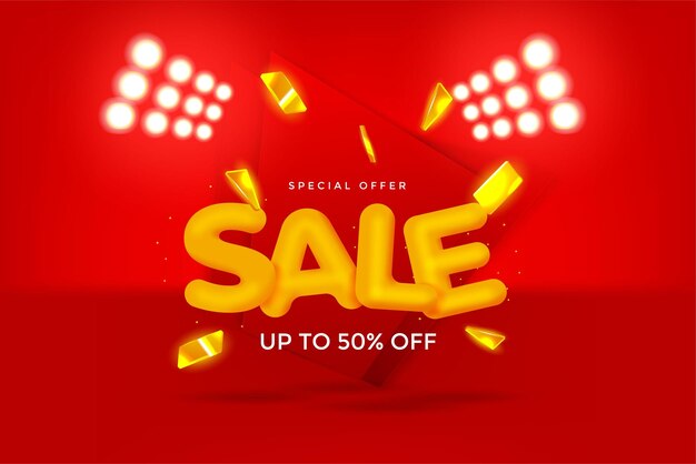 Sale banner template design