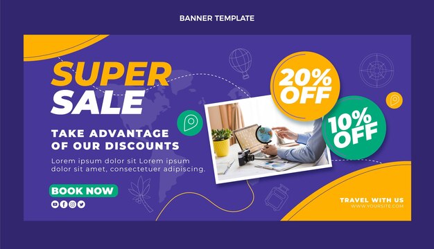 Sale banner template design