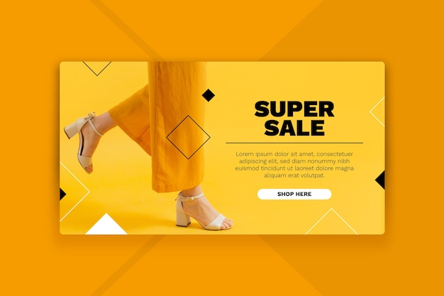 Free Vector sale landing page concept