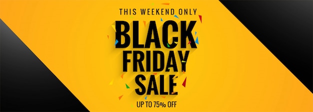 Sale poster of black friday banner template