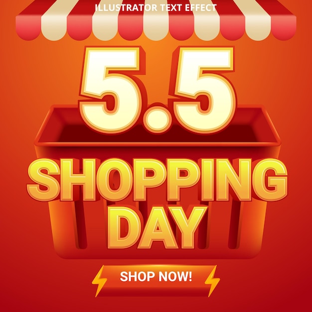 Sale poster or shopping day flyer design