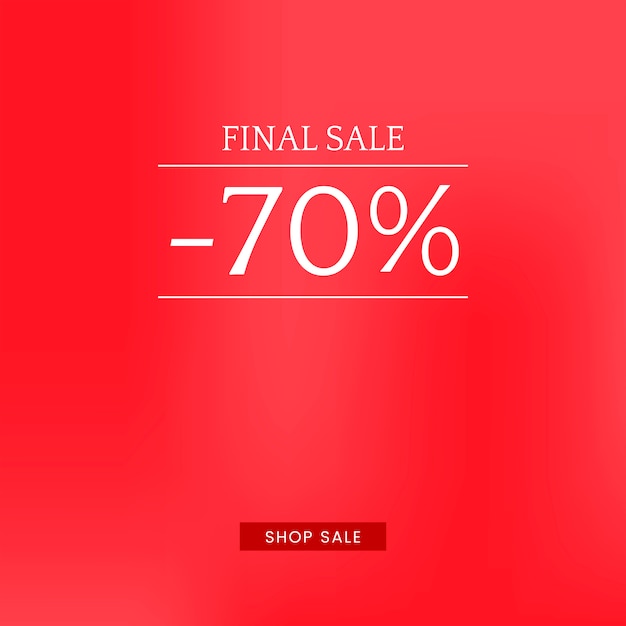 Sale promotion ad poster design template