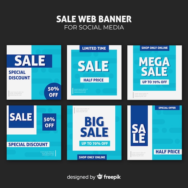 Sale web banner collection