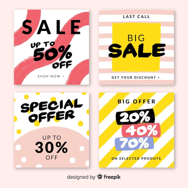 Sale web banner for social media