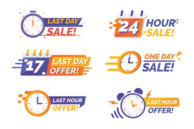 Sales countdown banner collection