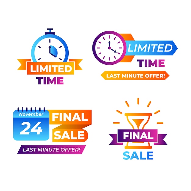 Sales countdown banner collection