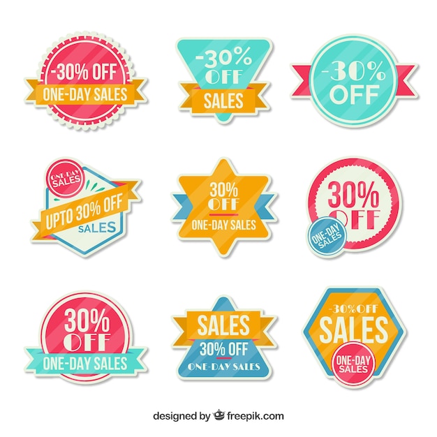 Sales label set