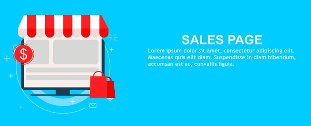 Sales landing page