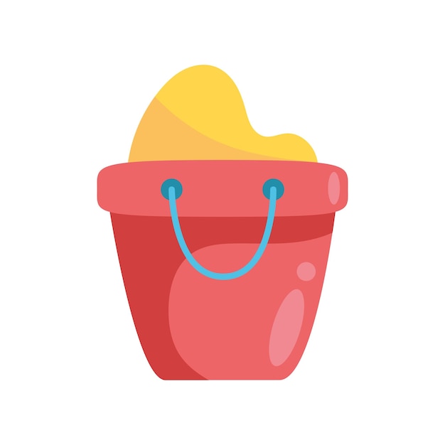 Free Vector sand bucket toy