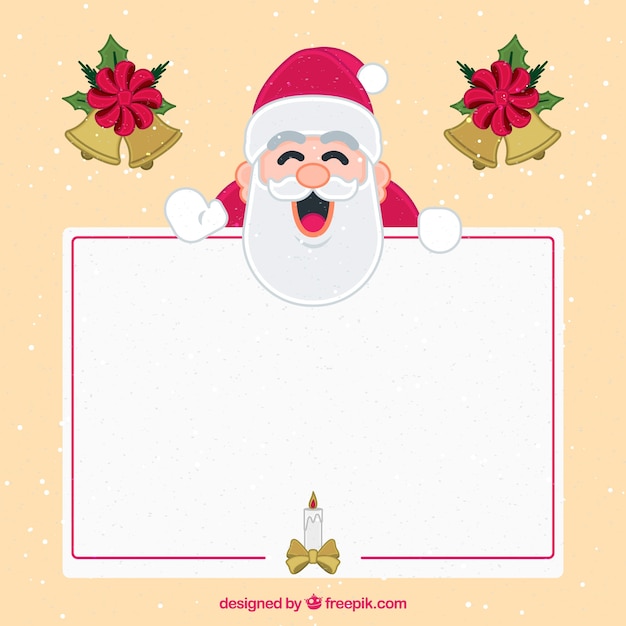 Santa claus background with poster