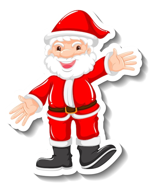 Free Vector santa claus cartoon character