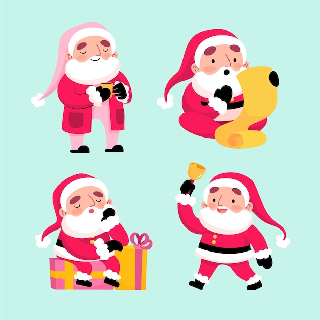 Santa claus character collection