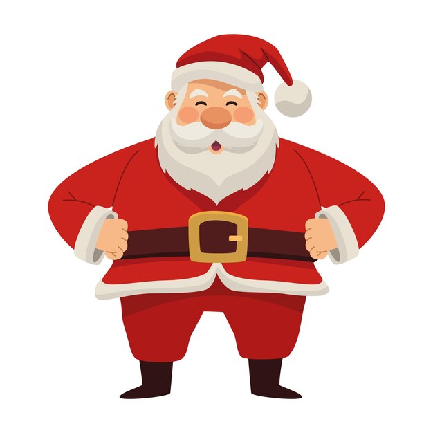 santa claus character illustration isolated