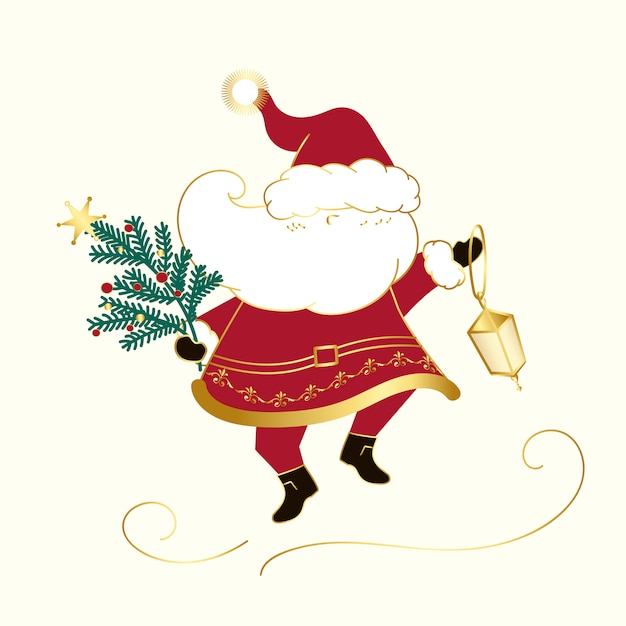 Free vector santa claus christmas design vector