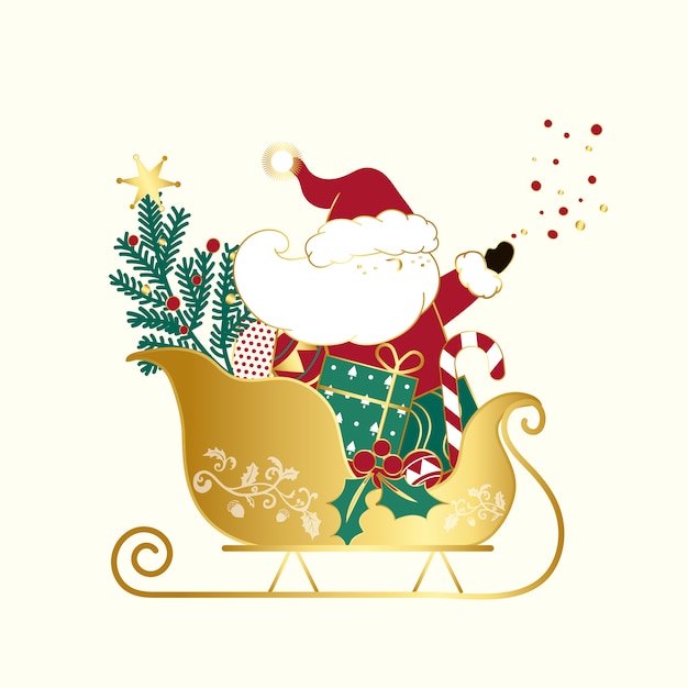 Free Vector santa claus christmas design vector