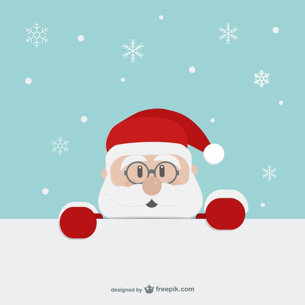 Santa Claus face cartoon