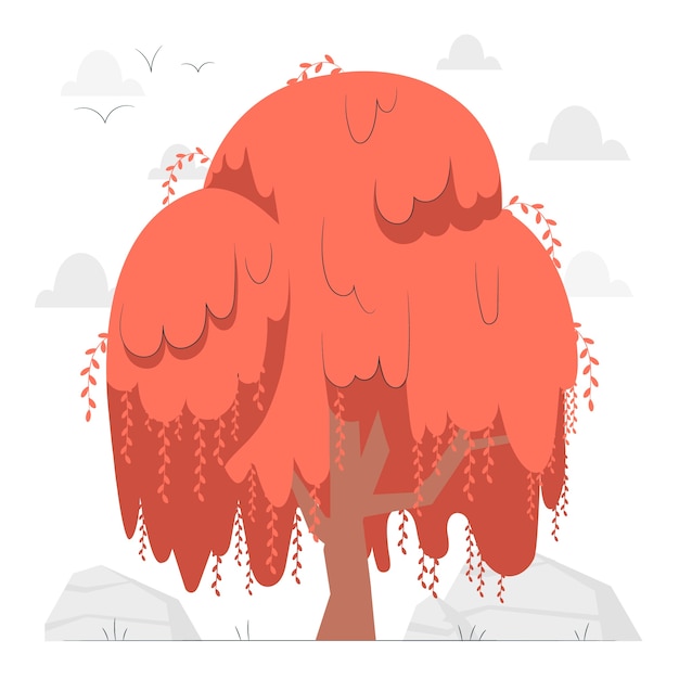 Free Vector sauce tree concept illustration