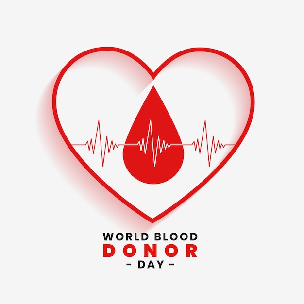 Save blood concept for world blood donor day