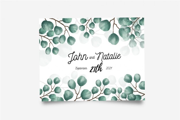 Save the date card