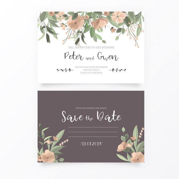 Save the Date Invitation Cards