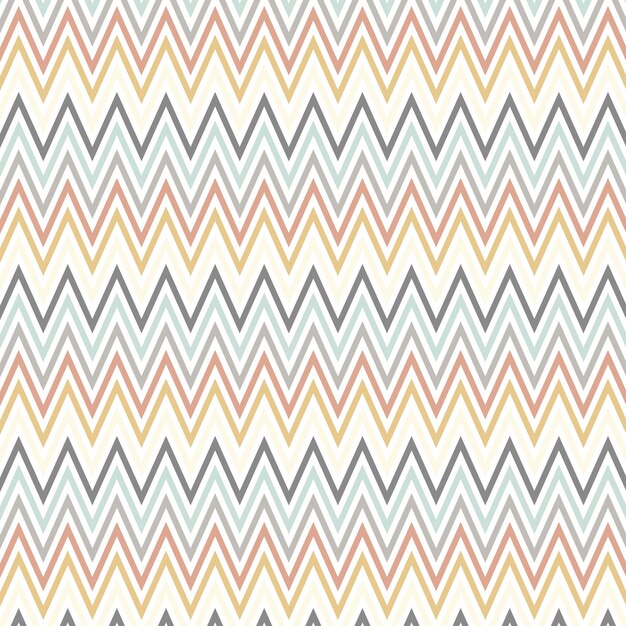 Scandinavian style art with chevron pattern 