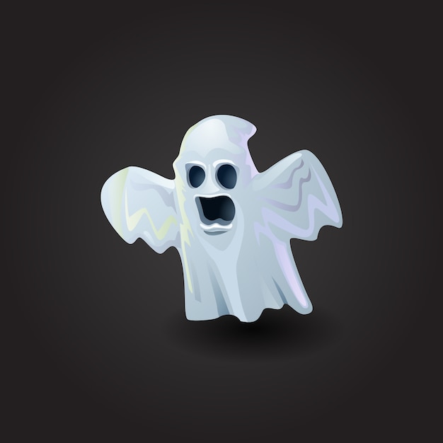 Scary ghost vector illustration