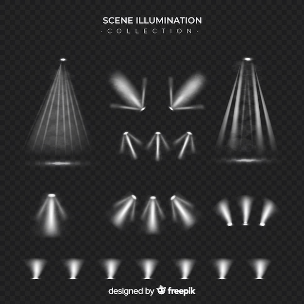 Free Vector scene illumination collection