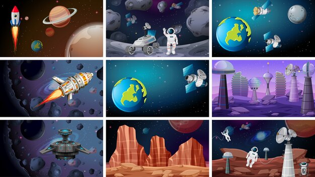 scenes background of space 