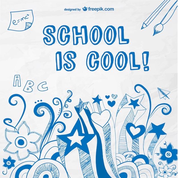 School is cool vector