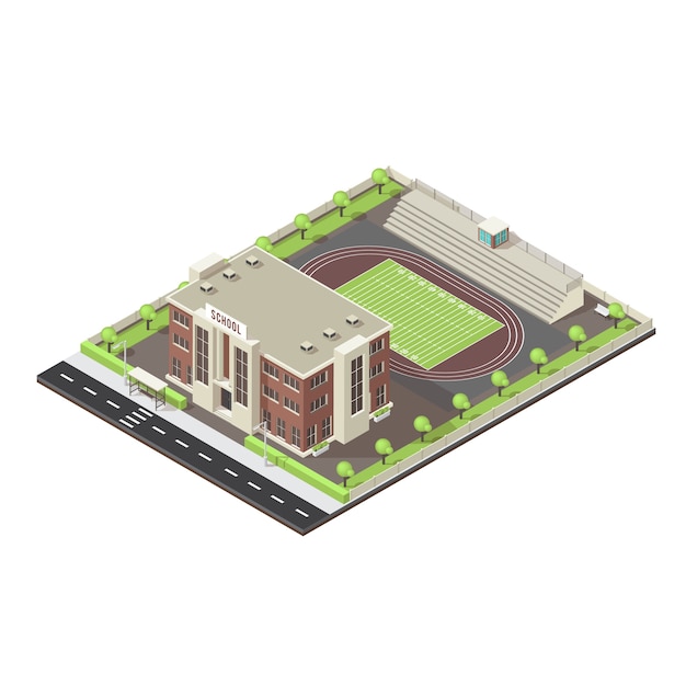 School Isometric Layout